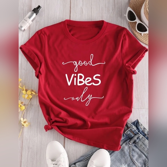 Good Vibes Only T-shirt, Multiple Sizes & Colors Available - Picture 1 of 1